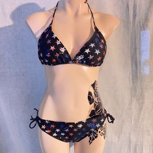 Red,White & Blue stars bikini. Medium